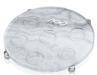 ACC Juif Hébreu Judaica Cadeau Assiette De Pâque Lucite Seder Assiette Acrylique Seder Plaques pour Pâque Hexagone