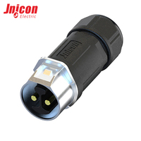 Connecteur étanche à verrouillage rapide MJ24 2 broches mâle/femelle 50A 300V IP67 pour l'éclairage LED et les équipements industriels