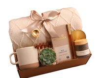 Cadeau de remerciement pour les employés, mug en pot, carnet, stylo, bougie, cadeau de bienvenue, panier de remerciement pour l'entreprise, ensemble de cadeaux de rétablissement