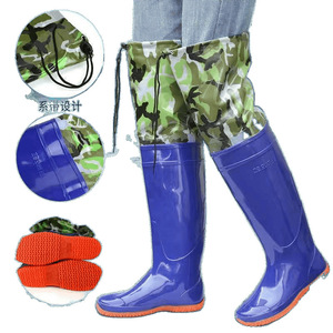 Men's and women's soft-soled paddy field <b>socks</b>, extra high over-the-knee paddy field shoes, tall rain <b>boots</b>, fishing paddy - Product Image 5