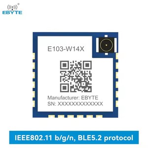 Módulo Inalámbrico Serial WiFi Ebyte ODM E103-W14X de Bajo Consumo de Energía, Protocolo IEEE 802.11b/g/n + BLE5.2, 500m, 18dBm, 2.4GHz - Product Image 2
