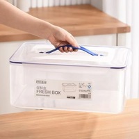 Boîte de rangement hermétique en plastique de qualité alimentaire pour réfrigérateur, organisateur commercial pour la conservation et l'emballage des fruits de mer
