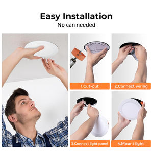 <span class=keywords><strong>Spot</strong></span> encastré LED rond 10W compatible <span class=keywords><strong>isolation</strong></span>, intensité réglable, IP44, pour intérieur (Royaume-Uni) - Product Image 5