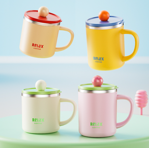 Nuova Tazza Creativa di Tendenza in Acciaio Inox 304 con Coperchio e Indicatori di Misurazione, Grande Capacità, Regalo per Studenti - Product Image 3