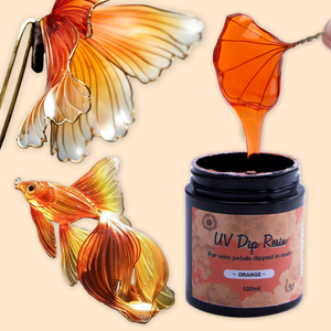 Timesrui alta resina transparente arte DIY flor decoración regalos creativo hecho a mano UV Dip resina para formas de alambre hecho principalmente epoxi - Product Image 1
