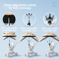 Sombrilla Universal para Cochecito de Bebé con Logotipo Personalizado, Clip Ajustable, Protección Solar UPF para Cochecito, Regalos para Niños