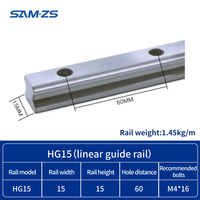 Venta al por mayor de máquinas CNC de entrega rápida de baja fricción de alta precisión HGW20Ca HGW30CC sistemas de guía lineal opción rentable