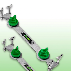 Water Pipe Positioning Leveler Stainless Steel 1/4 Inch Wall Mount Shower Arm Bracket Adjustable Fixing Device - Product Image 1
