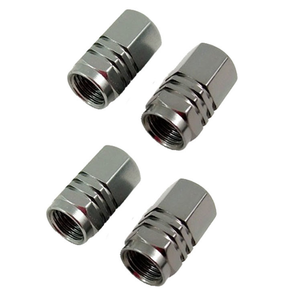 Tapas de Válvula de Neumático de Aluminio Coloridas - Tapas Hexagonales para Válvulas de Rueda de Coche, Estilo Americano (Juego de 4) - Product Image 4
