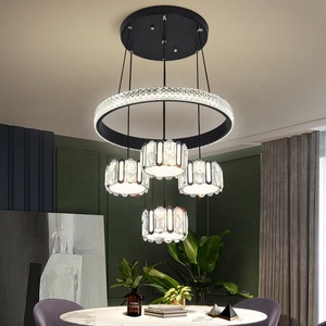 Luci di cristallo di lusso lampadari a LED luce pendente moderno soffitto appeso lampadario per la casa soggiorno tavolo da pranzo illuminazione - Product Image 4