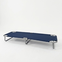 Chaise longue pliante portable en tissu Oxford 600D léger avec structure en acier à 3 pieds pour usage extérieur, applications hôtelières et hospitalières
