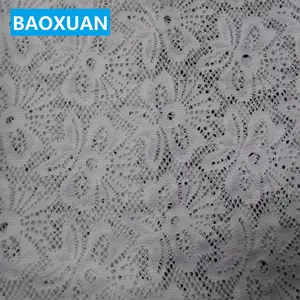 Shaoxing поставщика новый дизайн популярные жаккард 94% полиэстер 6% спандекс Белый цвет трикотажная ткань для одежды/обивка