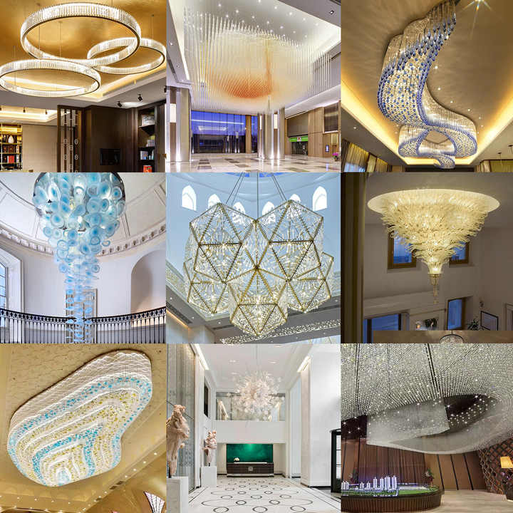 Starry Night Sky Decorative Chandelier from Zhongshan Factory