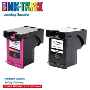 Ink Cartridge 302 INK-TANK 302 XL 302XL Premium Black Remanufactured Color Ink Jet Cartridge For HP302XL For HP DESKJET 1110 3630 5520 Printer