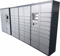 Nouveau casier intelligent pour livraison de colis, pour utilisation en extérieur, évite le contact direct avec plateforme, scanner de codes-barres et lecteur de cartes RFID