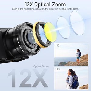 Nueva Cámara Digital de 64MP con Zoom Óptico 10X, Enfoque Automático, Grabación de Video 4K UHD para Vlogging y Viajes - Product Image 3