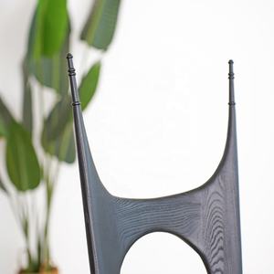 Batch Nordic เก้าอี้รับประทานอาหารผ้าปอลหรูหราทันสมัยเก้าอี้ไม้เบาะรองนั่งโรงแรมคาเฟ่ร้านค้าร้านอาหารเก้าอี้ C685 - Product Image 4