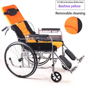 Silla de ruedas reclinable portátil plegable para ancianos con discapacidad - Product Image 4
