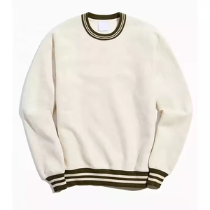 OEM personalizado hombres <span class=keywords><strong>rayas</strong></span> acanalado cuello redondo <span class=keywords><strong>sudadera</strong></span> de alta calidad para <span class=keywords><strong>hombre</strong></span> de algodón de gran tamaño sudaderas para el otoño - Product Image 1