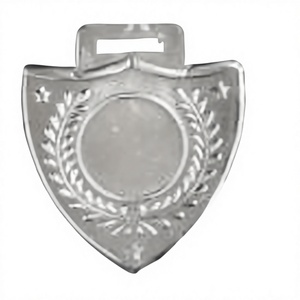 Badge en cuivre, emblème frappé à l'ancienne, centre vierge, couronne de lauriers, trois étoiles, médaille, artisanat métallique - Product Image 4