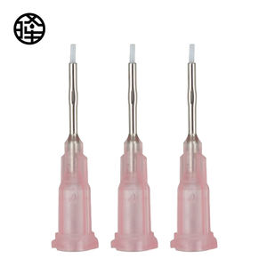 PTFE13-25G สีชมพูกับรอยพับครึ่งนิ้วคุณภาพสูงโลหะเข็มเข็มหัวทื่ออุปกรณ์เสริมเครื่องเปลี่ยน - Product Image 1