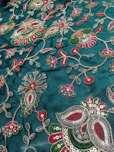 ผ้าปักลายพื้นที่ผ้าไหมแบบใหม่ขายดี - Product Image 3