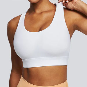 Soutien-gorge de sport à dos nageur à impact élevé, bretelles réglables, avec coussinets amovibles pour femmes, fabrication OEM personnalisée - Product Image 2
