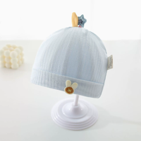 Gorro de Protección Solar para Bebés |   Gorro Ligero de Verano de Algodón y Spandex de Clase A |   Adorable gorro infantil con insignia de conejito de 0 a 3 meses