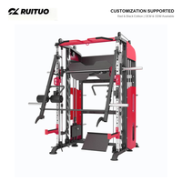 Machine Smith multifonctionnelle en acier pour fitness, équipement d'entraînement de musculation à domicile avec câbles croisés