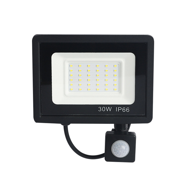 Outdoor 10W Motion Sensor Reflector Led Floodlight Lamp 50W 100W 150W Garden Lighting Spotlight PIR Sensor Led Flood Light