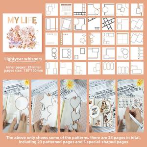 Diario <span class=keywords><strong>de</strong></span> Escritura Creativa con Tapa Dura A5, Cuaderno con Diseño <span class=keywords><strong>de</strong></span> Páginas Irregulares para Fotos y Regalos - Product Image 6