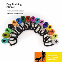 Jouets pour chiens colorés, clickers d'entraînement pour animaux de compagnie