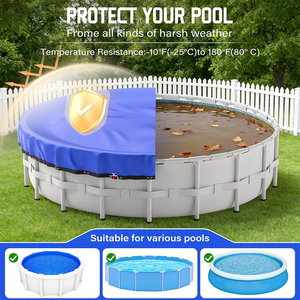 Couverture de <span class=keywords><strong>piscine</strong></span> hors sol Vectus Custom Swimming Pool Wholesale 15Ft bleue résistante aux UV de qualité supérieure pour l'hiver - Product Image 6
