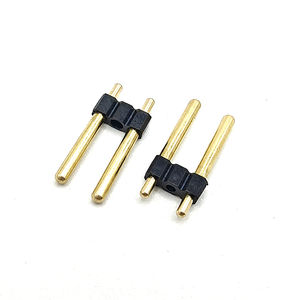 एकल पंक्ति पुरुष 1*40 2.54 मिमी गोल पिन हेडर सीधे कनेक्टर 1*2 पी 1*3 पी 1*3 पी 1x40p 1.15 1.8 मिमी हेडर और तार आवास - Product Image 3