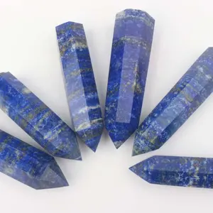 Wholesale Natural Crystal Polishing Crafts Lapis Lazuli Points Tower For Healing