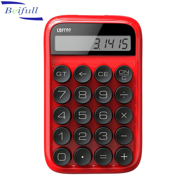 Free Shipping Cute 20 Keys White Calculator with Mechanical Axis Made in Guangdong