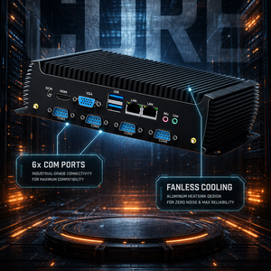 พีซีอุตสาหกรรมไร้พัดลม Intel รุ่นที่ 12 ใหม่ พร้อมพอร์ต Gigabit LAN 2 ช่อง แรม 16G DDR4+512GB รองรับ <span class=keywords><strong>Windows</strong></span>/Linux OS มินิพีซี - Product Image 3