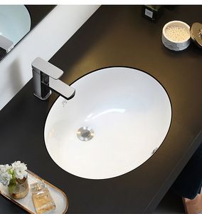Modern Commercial Table Top Round <strong>Bathroom</strong> Countertop <strong>Sink</strong> Washroom Hand Wash <strong>Bowl</strong> Ceramic Art Basin - Product Image 2