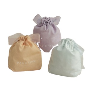 Wholesale Hotsale Custom Logo Reusable Eco-friendly Cotton Cotton Canvas Gift Packaging Jewelry Pouch Drawstring <b>Bag</b> - Product Image 1