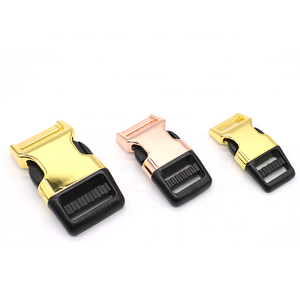 Boucle demi-plastique à traction forte <span class=keywords><strong>KJM</strong></span> pour collier de chien, boucle à dégagement rapide latéral en métal pour colliers, laisses et harnais pour animaux de compagnie - Product Image 2