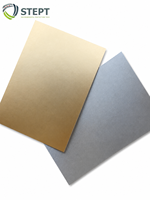 Feuilles de papier de luxe dorées et argentées, simple ou double face, pour gobelets, bols et coupelles à café, jus, lait et autres boissons. Personnalisation acceptée.
