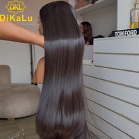 Prix de gros Cheveux humains vierges brésiliens bruts à cuticules alignées, Ondulation profonde, pour perruque frontale en dentelle transparente, avec baby hair, longueur longue