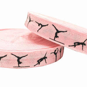 Cinta Elástica Plegable de 100 Yardas y 15 mm con Estampado Deportivo para Gimnasia, Yoga, Lazos para el Cabello, Pulseras y Regalos para Niñas - Product Image 2