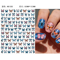 Autocollants 3D professionnels colorés pour ongles, design tendance, autocollants DIY avec 8 couleurs, décoration florale pour la pointe des ongles