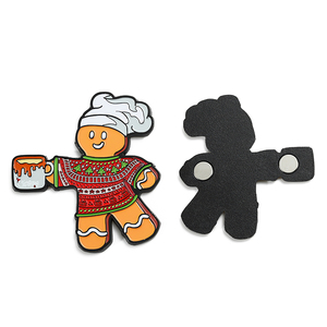 Custom Christmas Gifts Funny Cartoon Cute Metal Magnet for Fridge - Product Image 2
