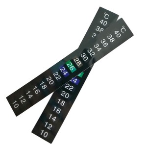 Thermomètre d'aquarium rectangulaire à induction, outil de mesure de la température pour la surveillance de l'eau des aquariums - Product Image 1