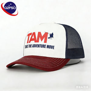 Casquette de baseball camouflage à 6 panneaux QZFSO, personnalisée, de haute qualité, avec logo imprimé, broderie, maille, style hip-hop, pour hommes - Product Image 1