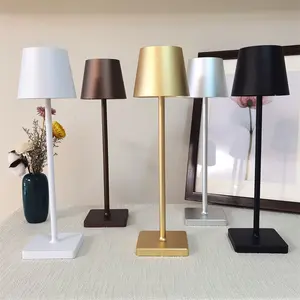 Led taşınabilir masa lambası lamba Retro dokunmatik şarj edilebilir yemek masası dekoratif aydınlatma
