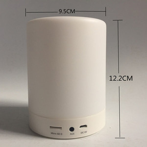 2023 Portable Wireless Speaker Multi-function Music Player Touch Pat Colorful <strong>LED</strong> Night Light Desk Table Sensing <strong>Lamp</strong> - Product Image 4