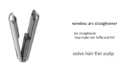Fer à lisser et à boucler sans fil 2-en-1 Mini fer plat de voyage Chargement USB-C Lisseur de voyage sans fil